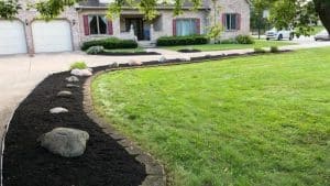 Photo of nice lawn Caballero's Landscaping maintains in Broad Ripple.